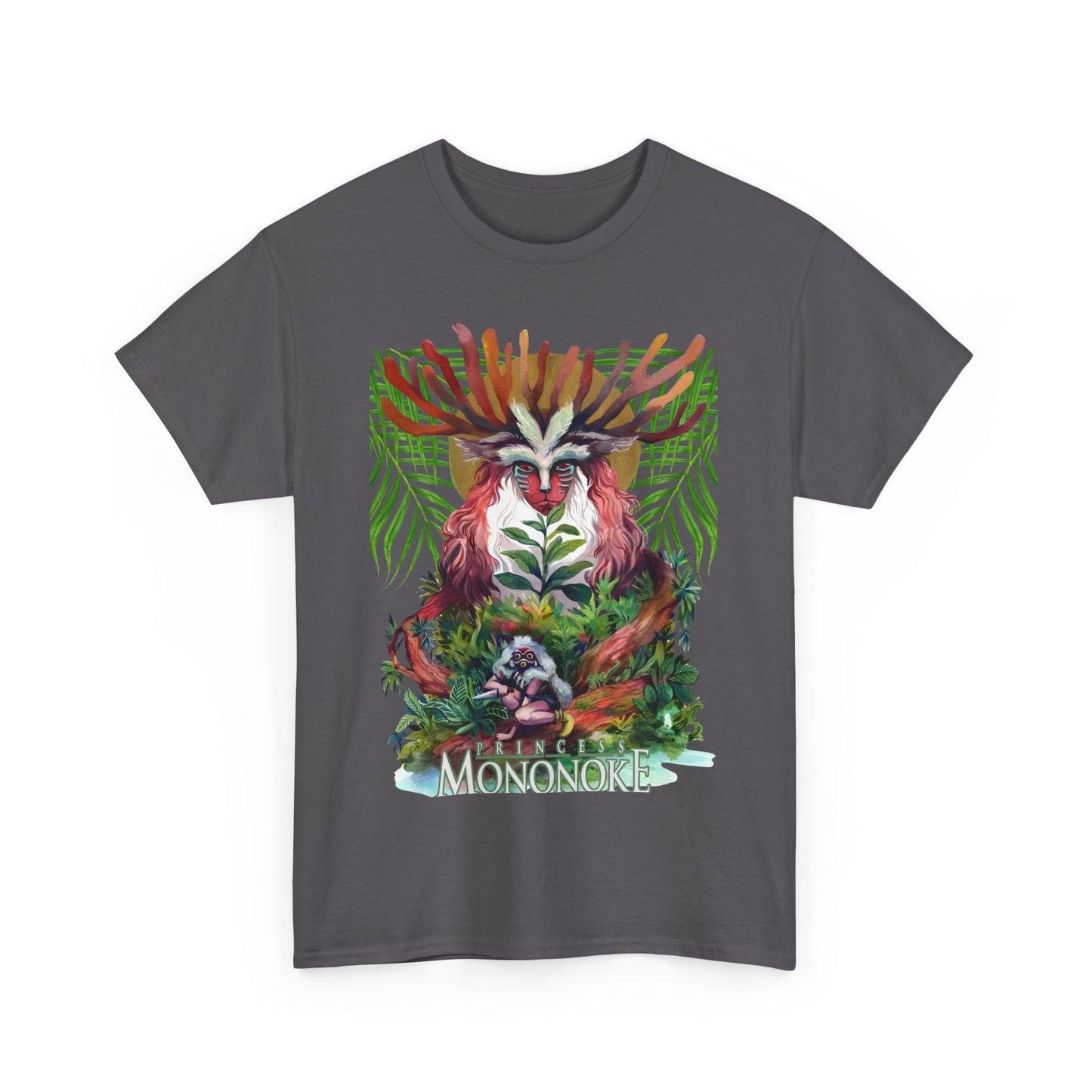 Forest Spirit T-Shirt 100% Cotton Princess Mononoke Studio Ghibli Tee