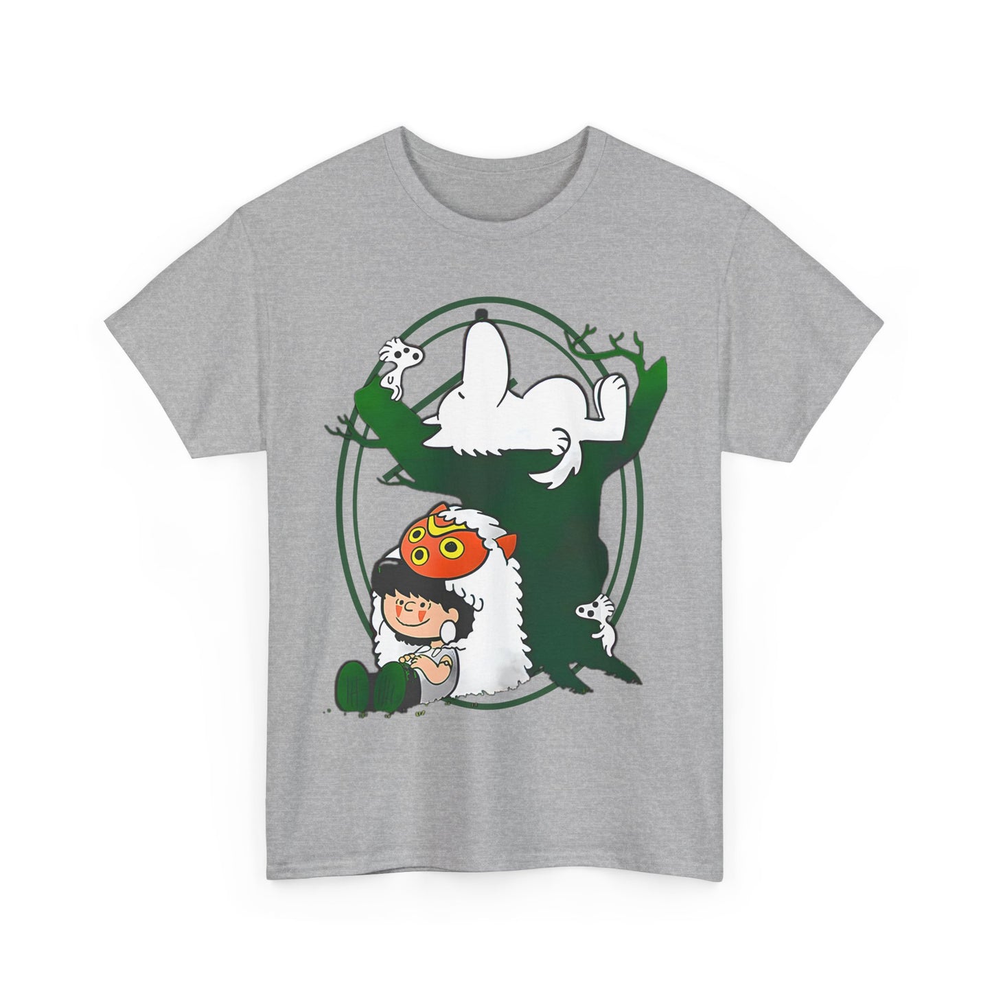 Princess Mononoke T-Shirt – 100% Cotton Studio Ghibli Anime Tee for Fans