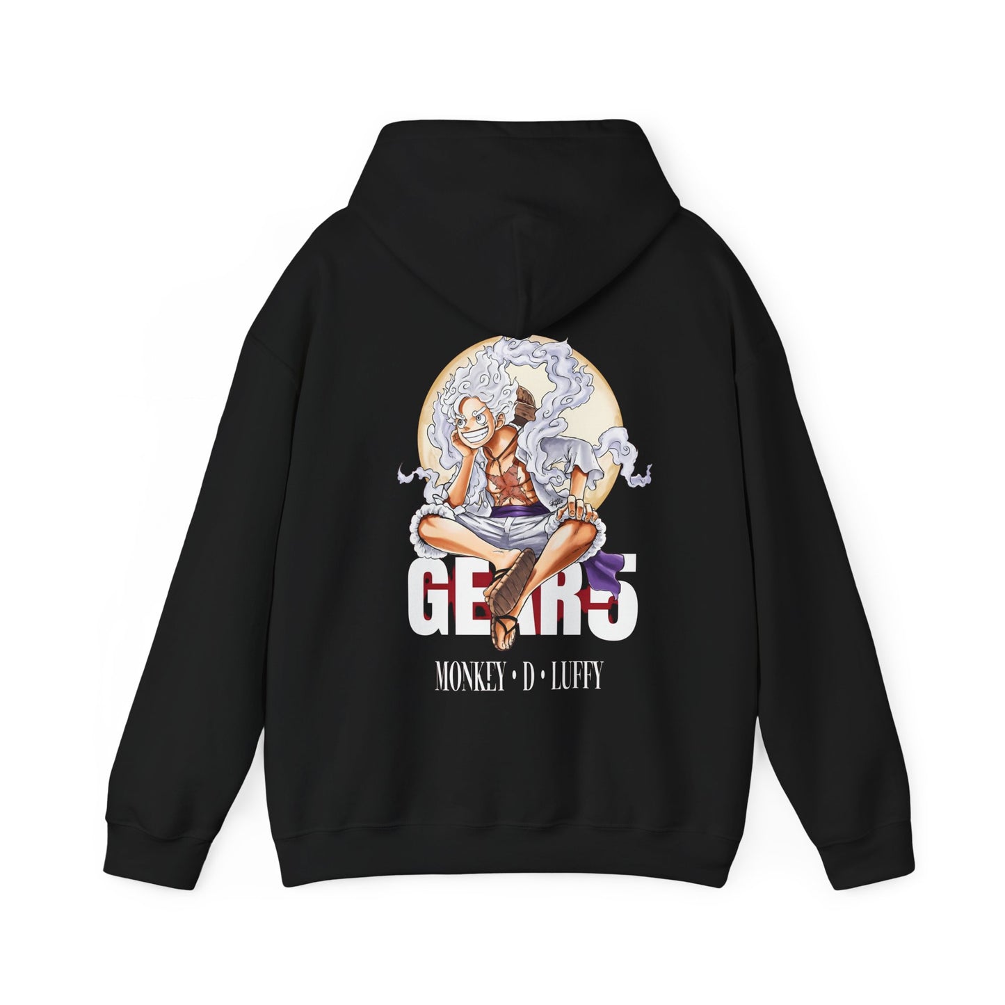 Monkey D. Luffy Gear 5 Back Print Hoodie – 100% Cotton One Piece Anime Sweatshirt