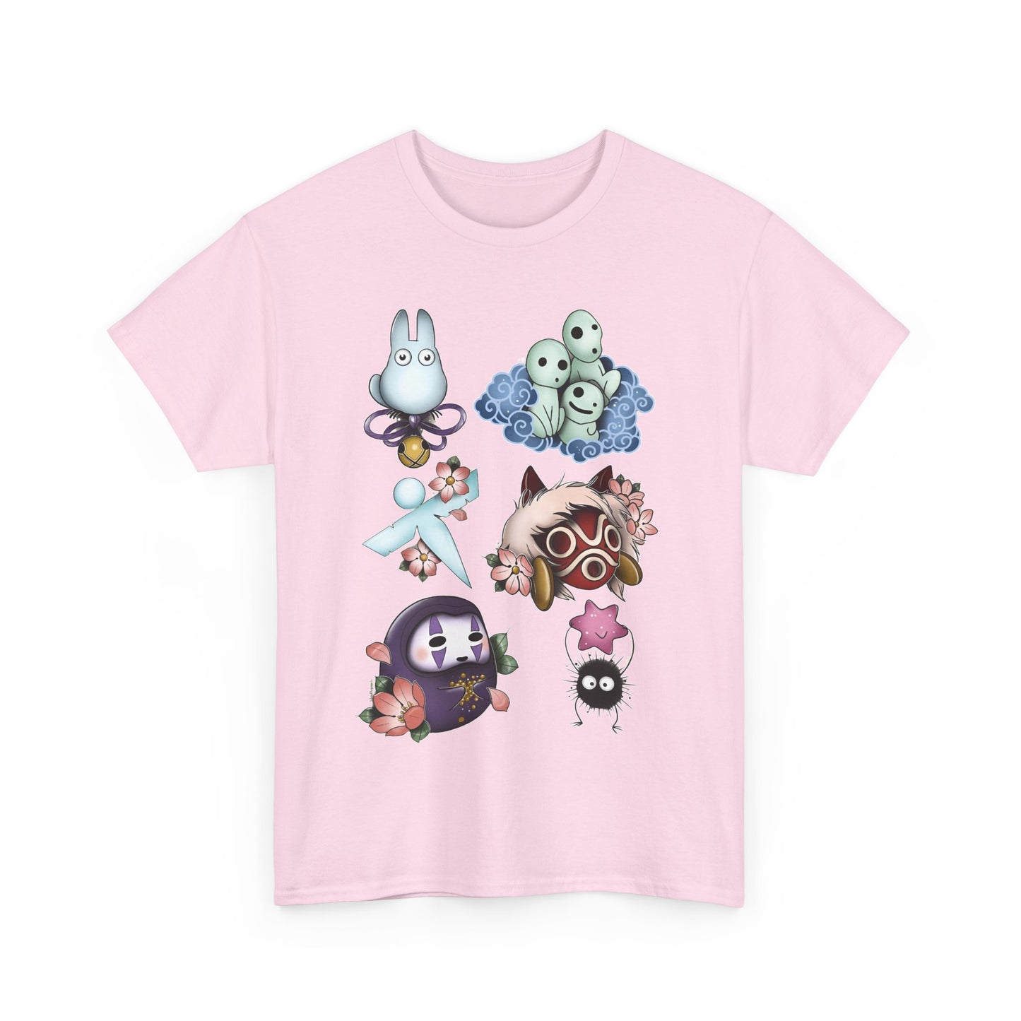 Ghibli Creatures Art T-Shirt | 100% Cotton Studio Ghibli Anime Tee