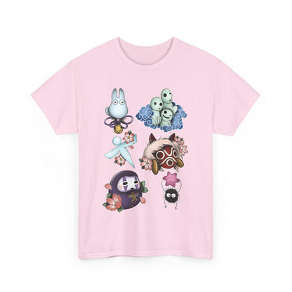 Ghibli Creatures Art T-Shirt | 100% Cotton Studio Ghibli Anime Tee