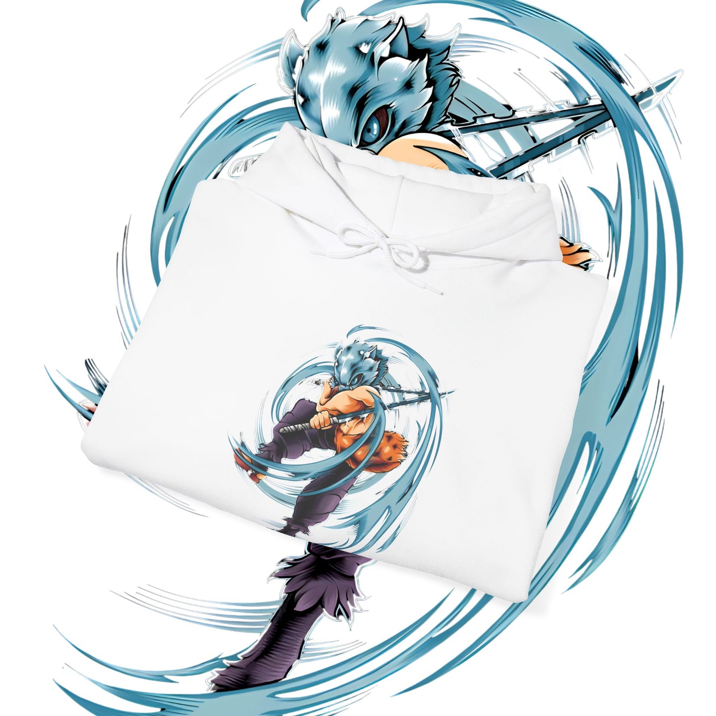 Inosuke Boar Sword Fury Hoodie | Demon Slayer | 100% Cotton Anime Hoodie