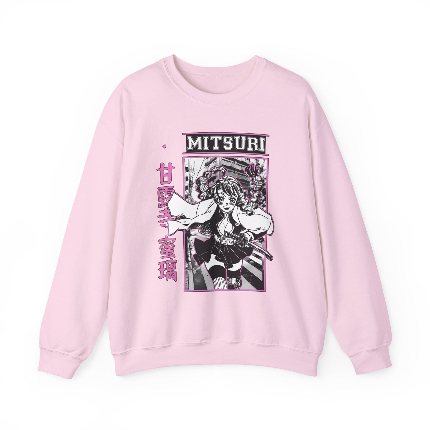 Mitsuri Kanroji Demon Slayer Sweatshirt – 100% Cotton Anime Love Hashira Pullover