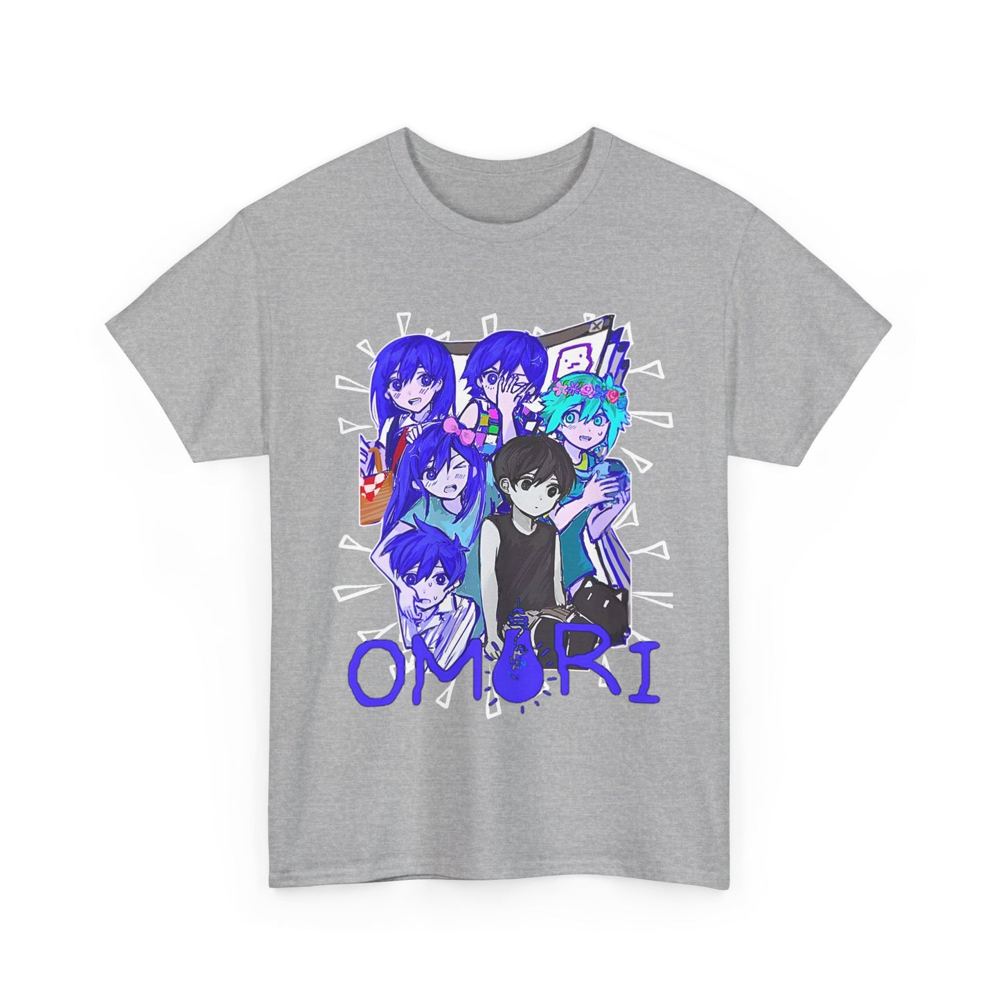 OMORI Family T-Shirt – 100% Cotton Indie Game Tee Featuring Sunny and Friends