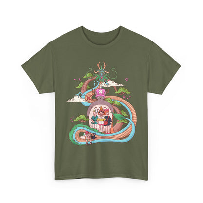 Spirited Away One Piece T-Shirt 100% Cotton | Studio Ghibli Anime Tee