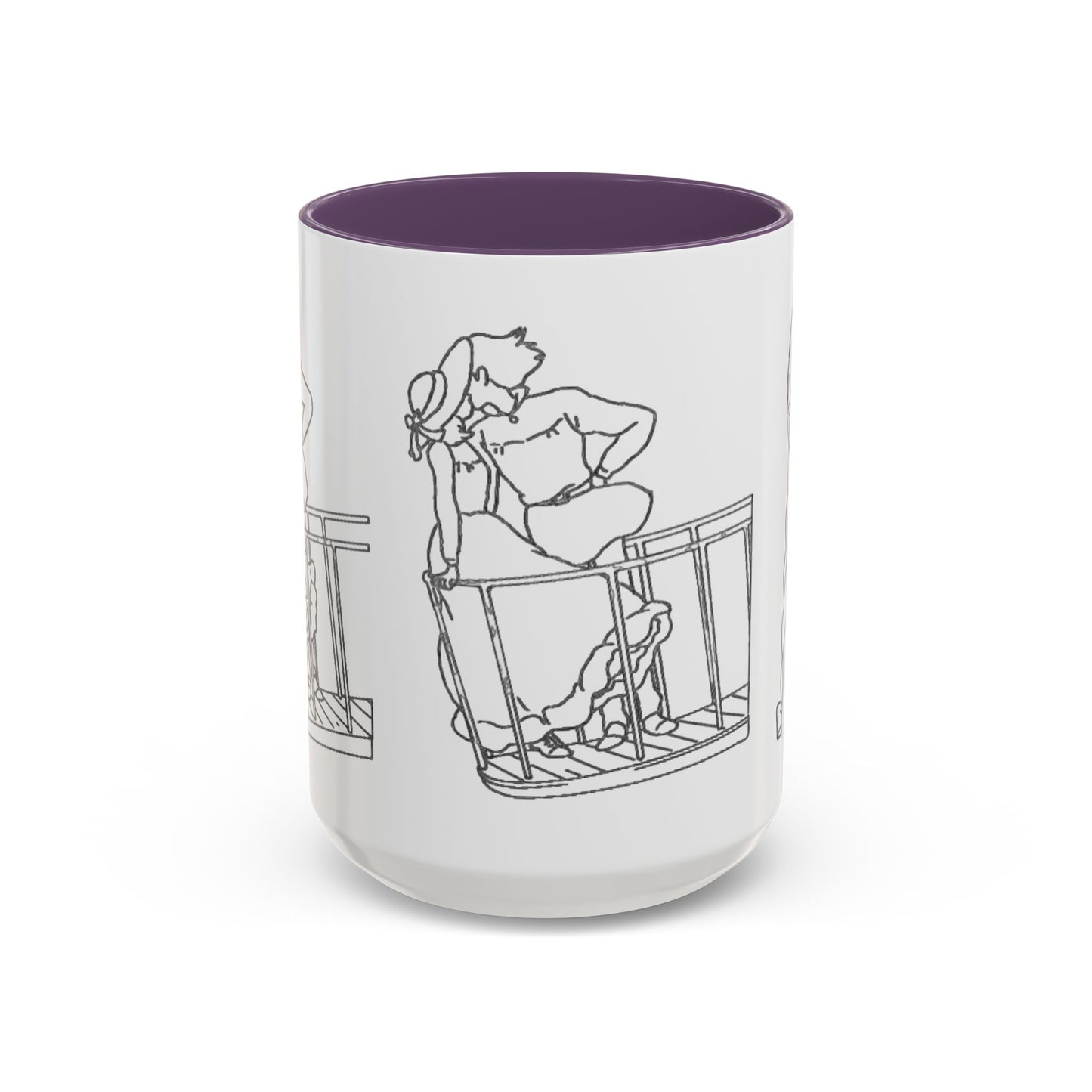 Sophie and Howl Accent Mug – Romantic Ghibli Color Handle Cup 11oz & 15oz – Howl’s Moving Castle Anime Love Gift