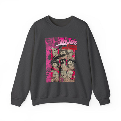 JoJo’s Bizarre Adventure Sweatshirt – 100% Cotton Anime Pullover Featuring Joestar & Stand Designs – Stylish Otaku Clothing
