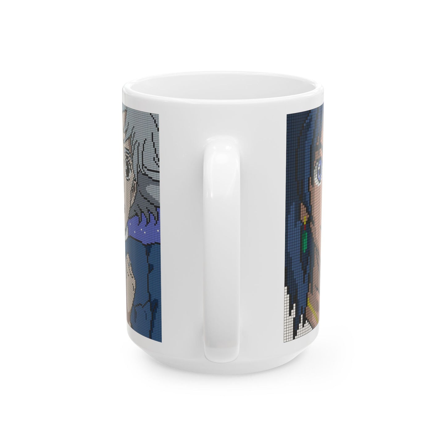 Howl's Moving Castle Pixel Art Mug – Studio Ghibli Coffee Cup 11oz & 15oz – Retro Anime Gift for Fans