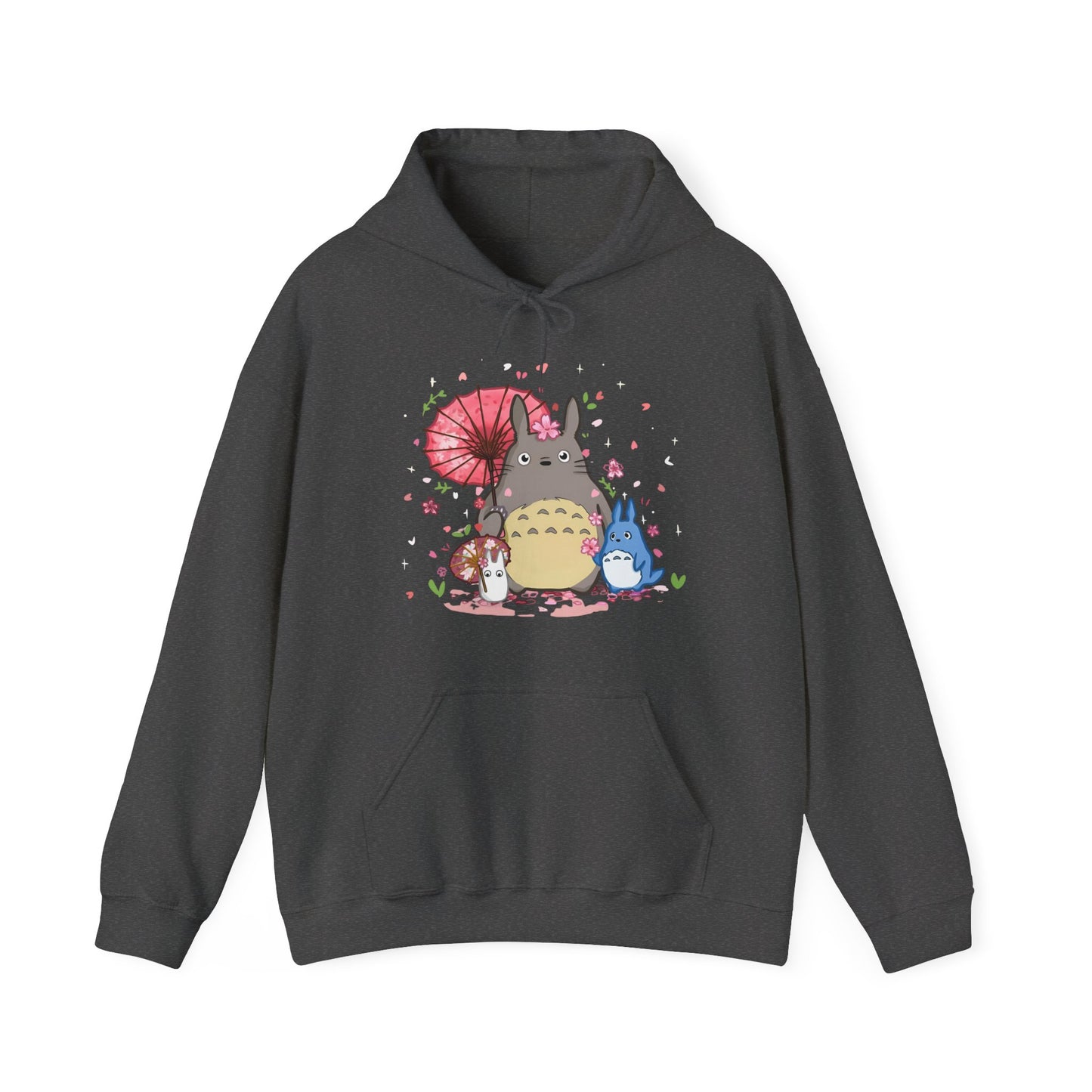 My Neighbor Totoro Studio Ghibli Hoodie – 100% Cotton Gildan 18500 Pullover with Front Print