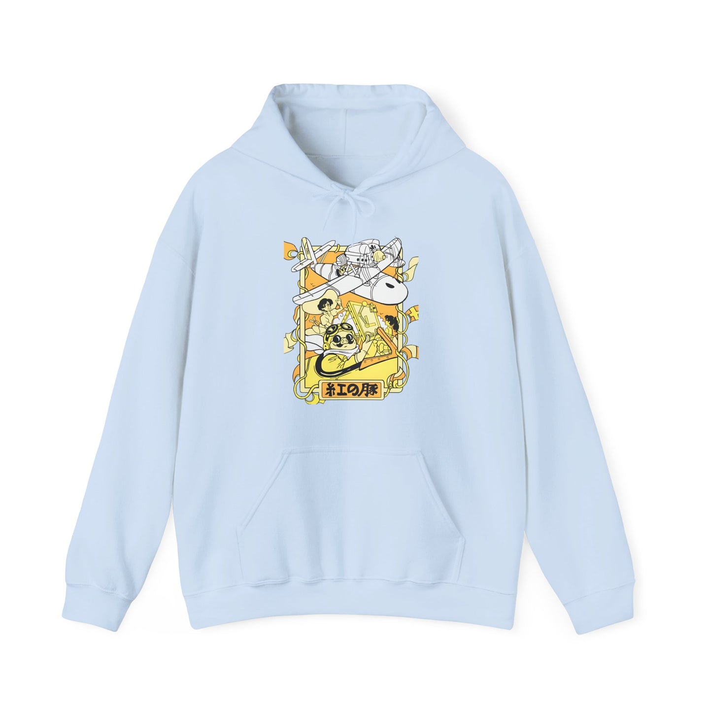 Porco Rosso Hoodie – 100% Cotton Studio Ghibli Anime Pilot Hoodie