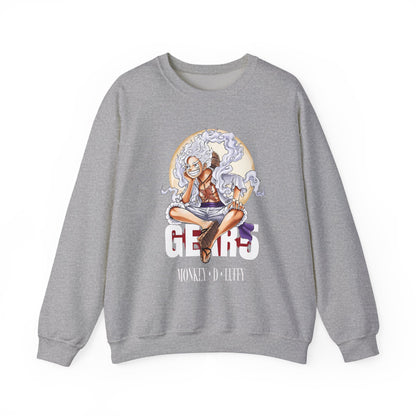 Monkey D. Luffy Gear 5 Sweatshirt – 100% Cotton Anime Pullover | One Piece Gear Fifth Crewneck