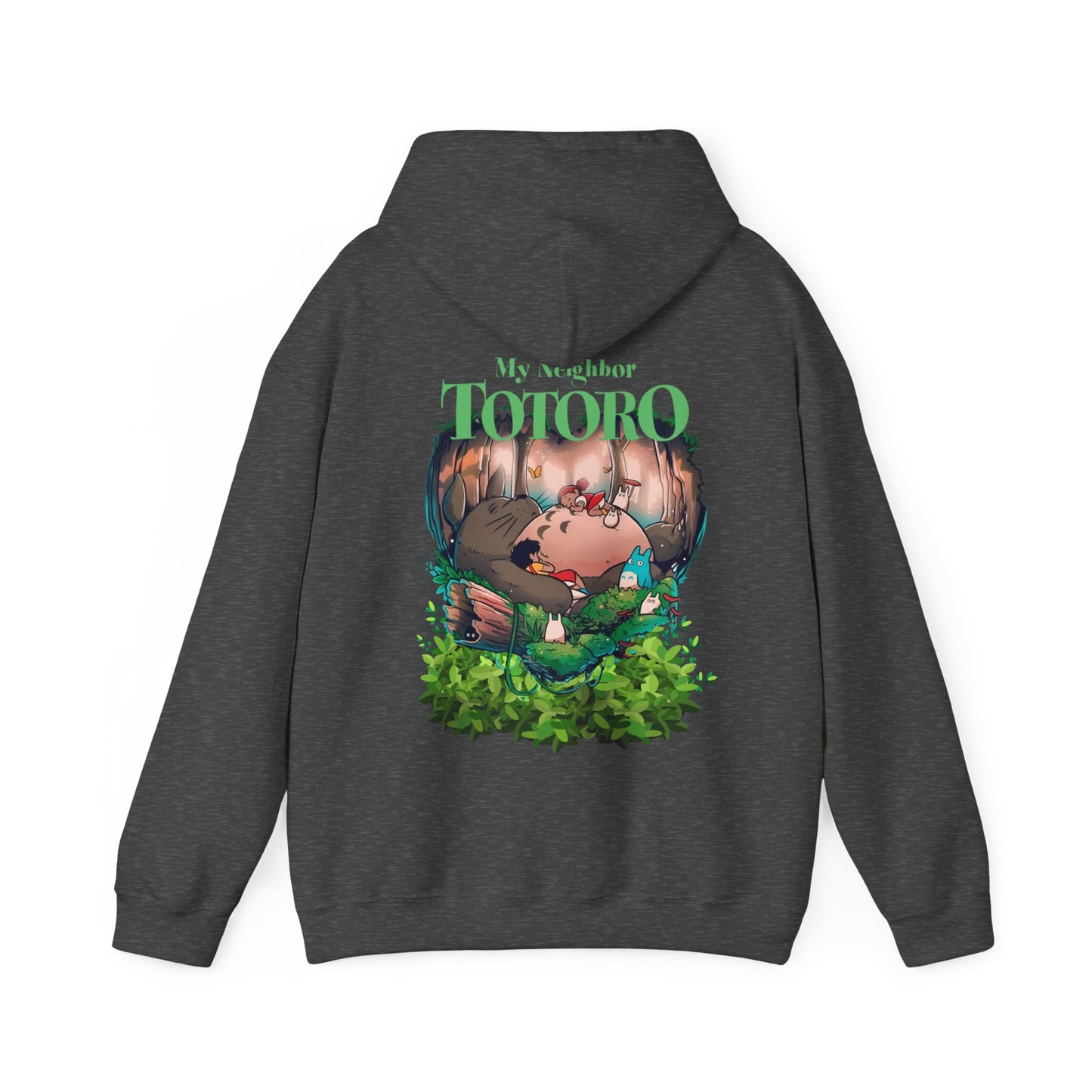 My Neighbor Totoro Dream Back Print Hoodie – 100% Cotton Anime Pullover for Studio Ghibli Fans