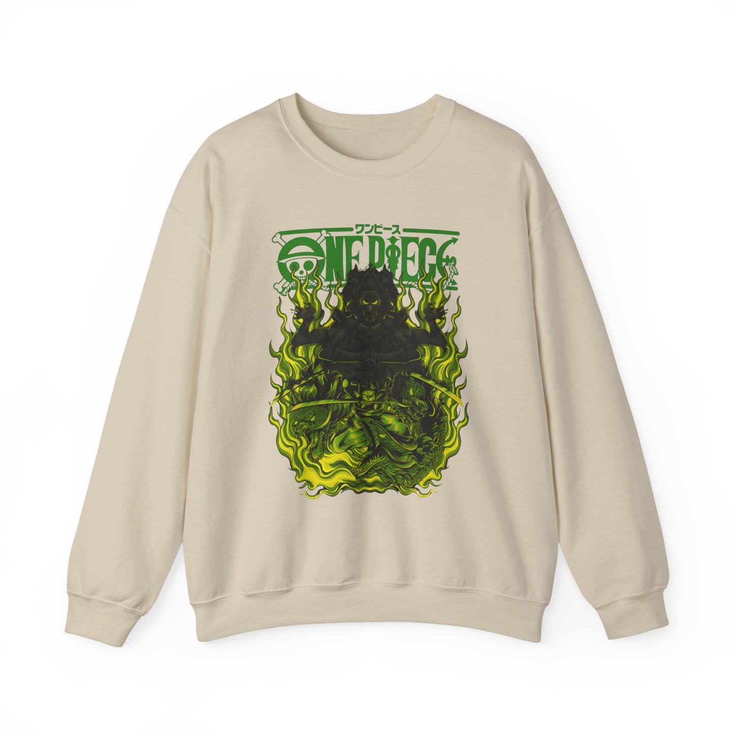 Roronoa Zoro One Piece Sweatshirt – 100% Cotton Anime Pullover for Swordsman Fans