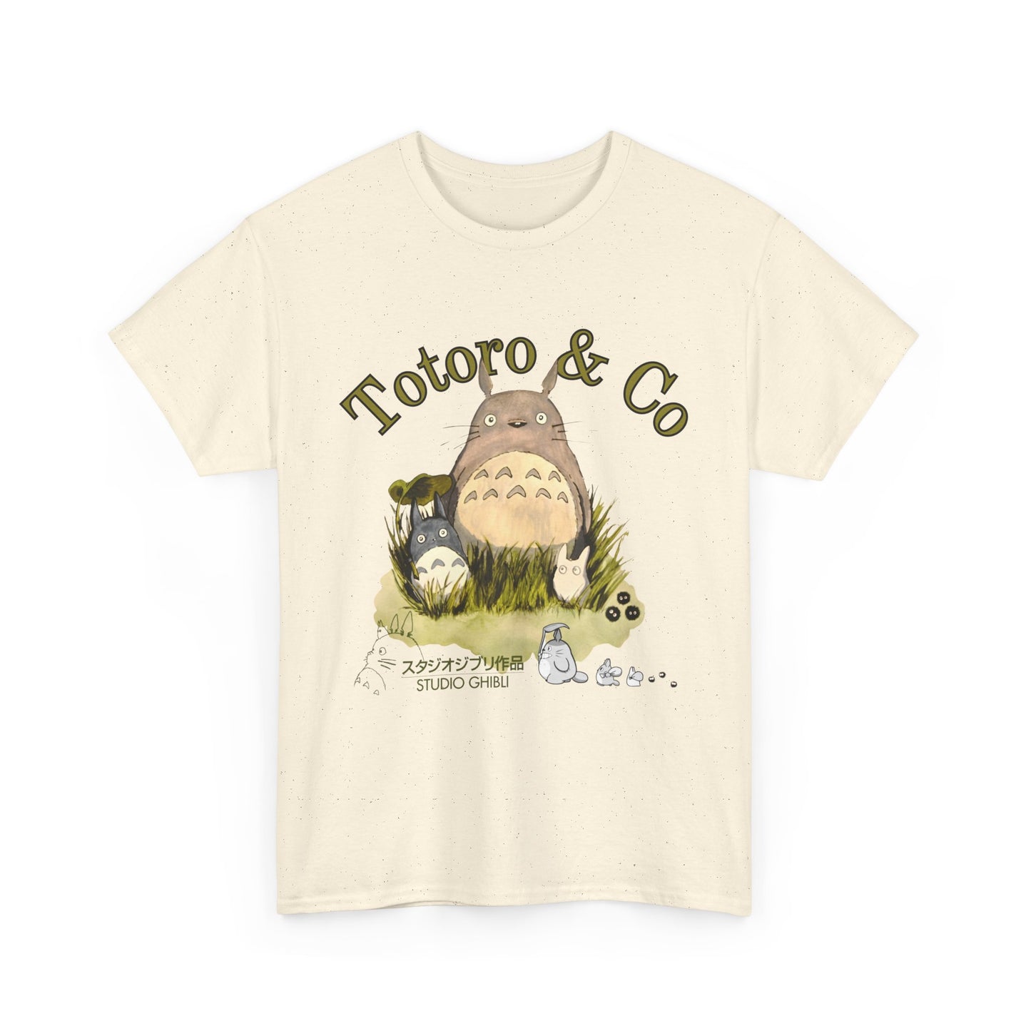 My Neighbor Totoro Ghibli T-Shirt 100% Cotton Anime Tee
