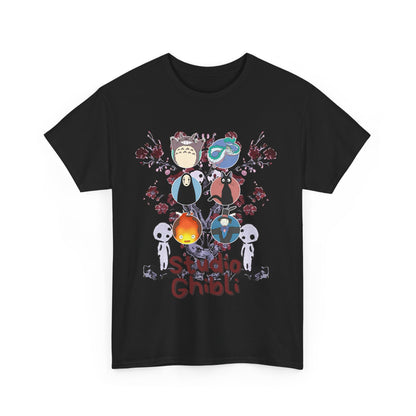 Studio Ghibli T-Shirt 100% Cotton Anime Fan Tee