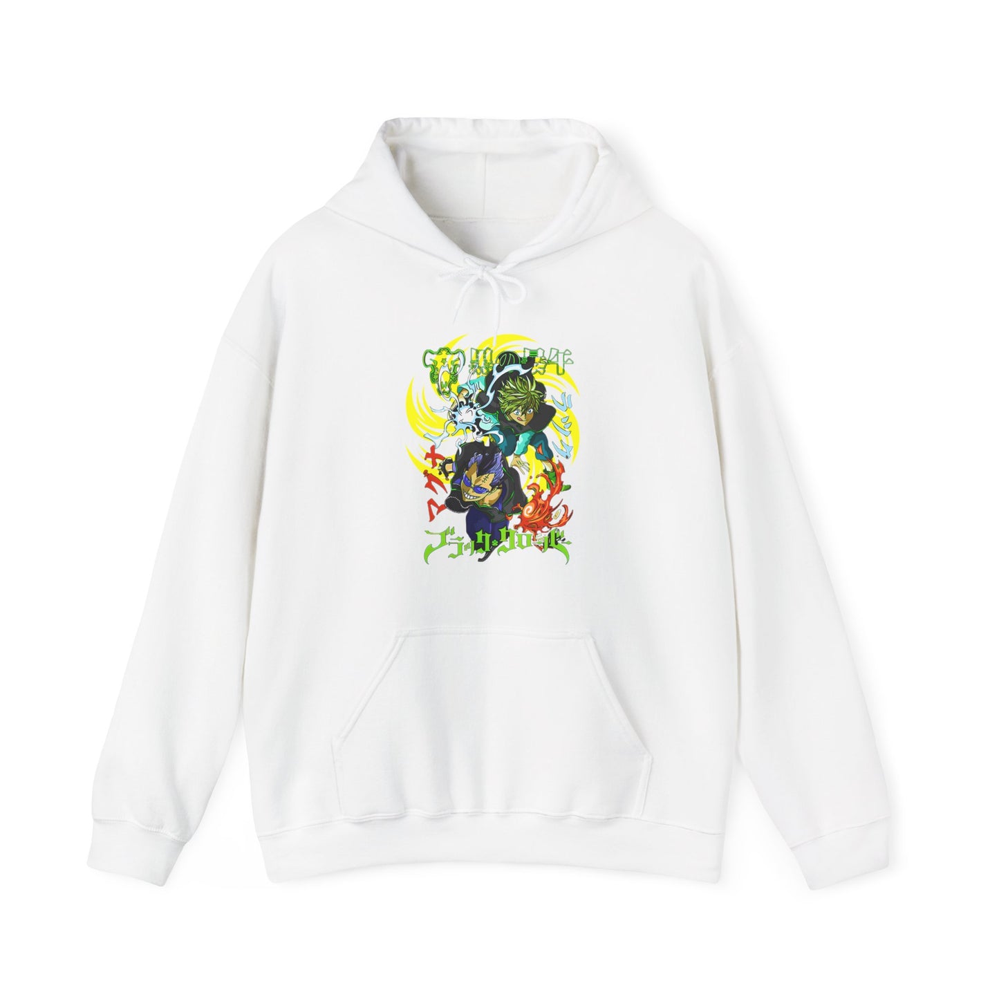 Magna and Luck Black Clover Hoodie – 100% Cotton Anime Pullover for Black Bulls Fans