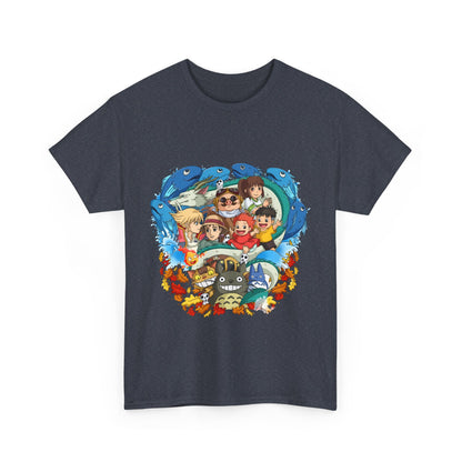 Studio Ghibli Characters T-Shirt – 100% Cotton Anime Tee for Ghibli Fans