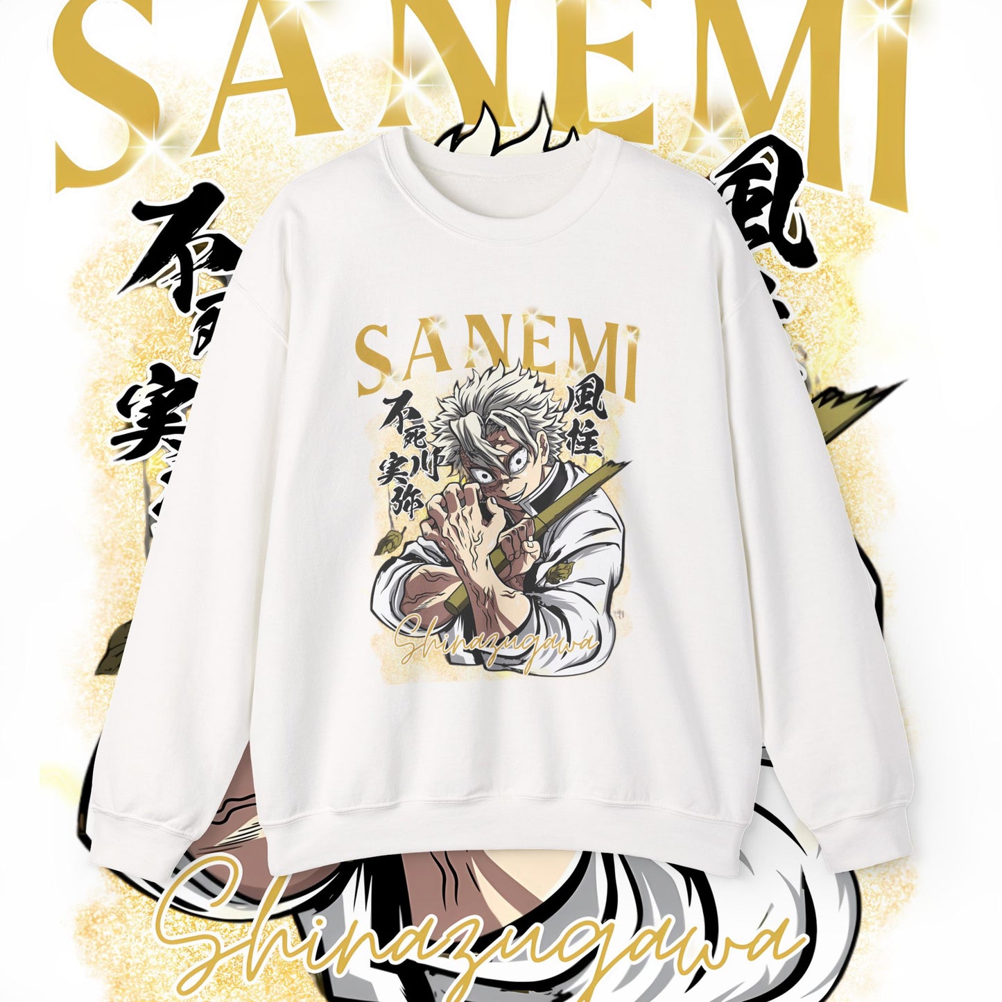 Sanemi Shinazugawa Hashira Cotton Sweatshirt | Demon Slayer Anime Pullover