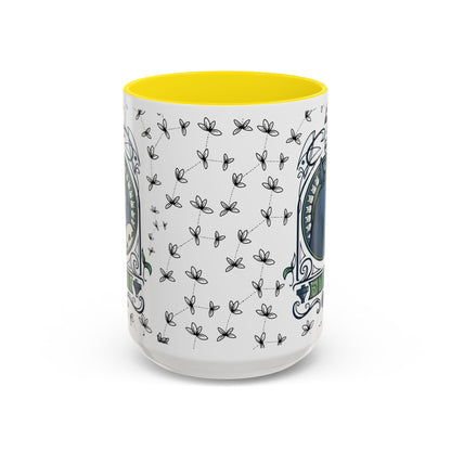 Totoro Spirited Ghibli Accent Handle Mug – 11oz & 15oz Anime Cup – Studio Ghibli Coffee Gift