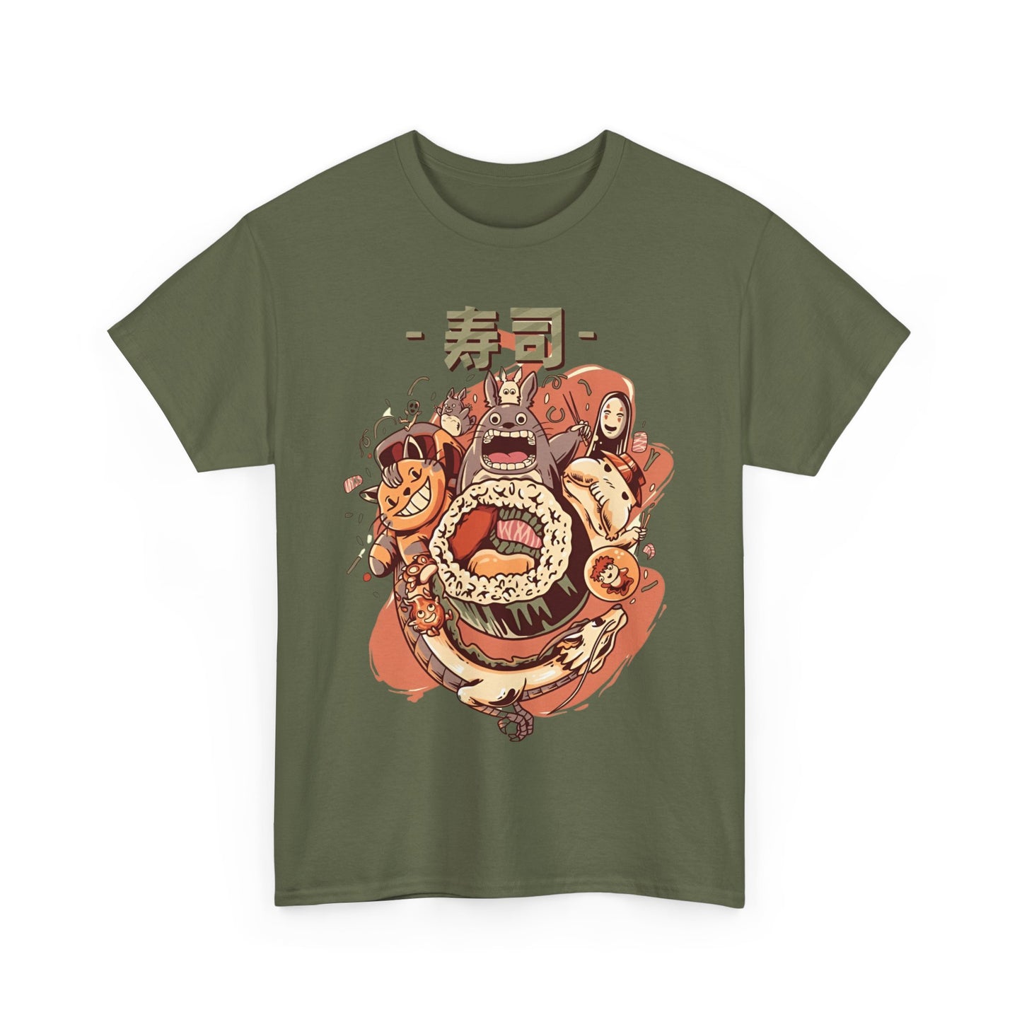 Ghibli Sketch T-Shirt – 100% Cotton Studio Ghibli Anime Tee