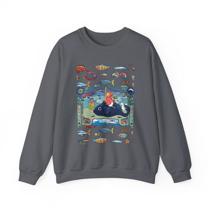 Ponyo Sea Love Sweatshirt – 100% Cotton Studio Ghibli Pullover for Anime and Ocean Lovers