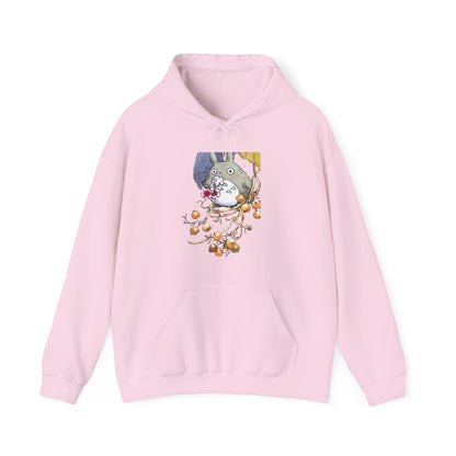 My Neighbor Totoro with Flowers Hoodie – 100% Cotton Studio Ghibli Floral Anime Hoodie