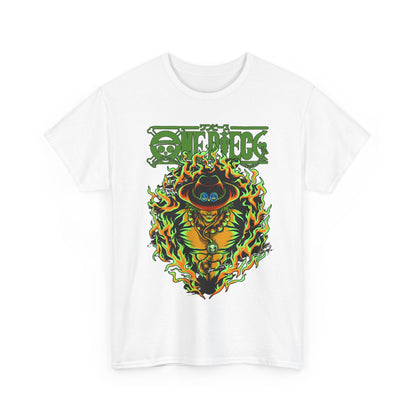 Portgas D. Ace One Piece T-Shirt – 100% Cotton Anime Tee for Fire Fist Fans