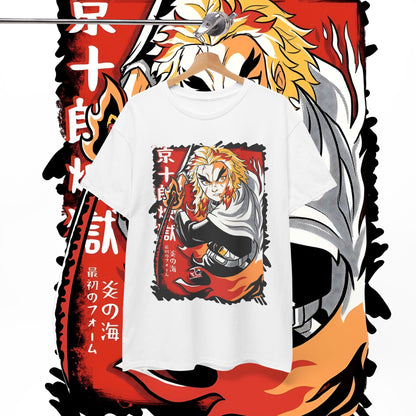Rengoku Flame Hashira T-Shirt | Demon Slayer | 100% Cotton Anime Tee