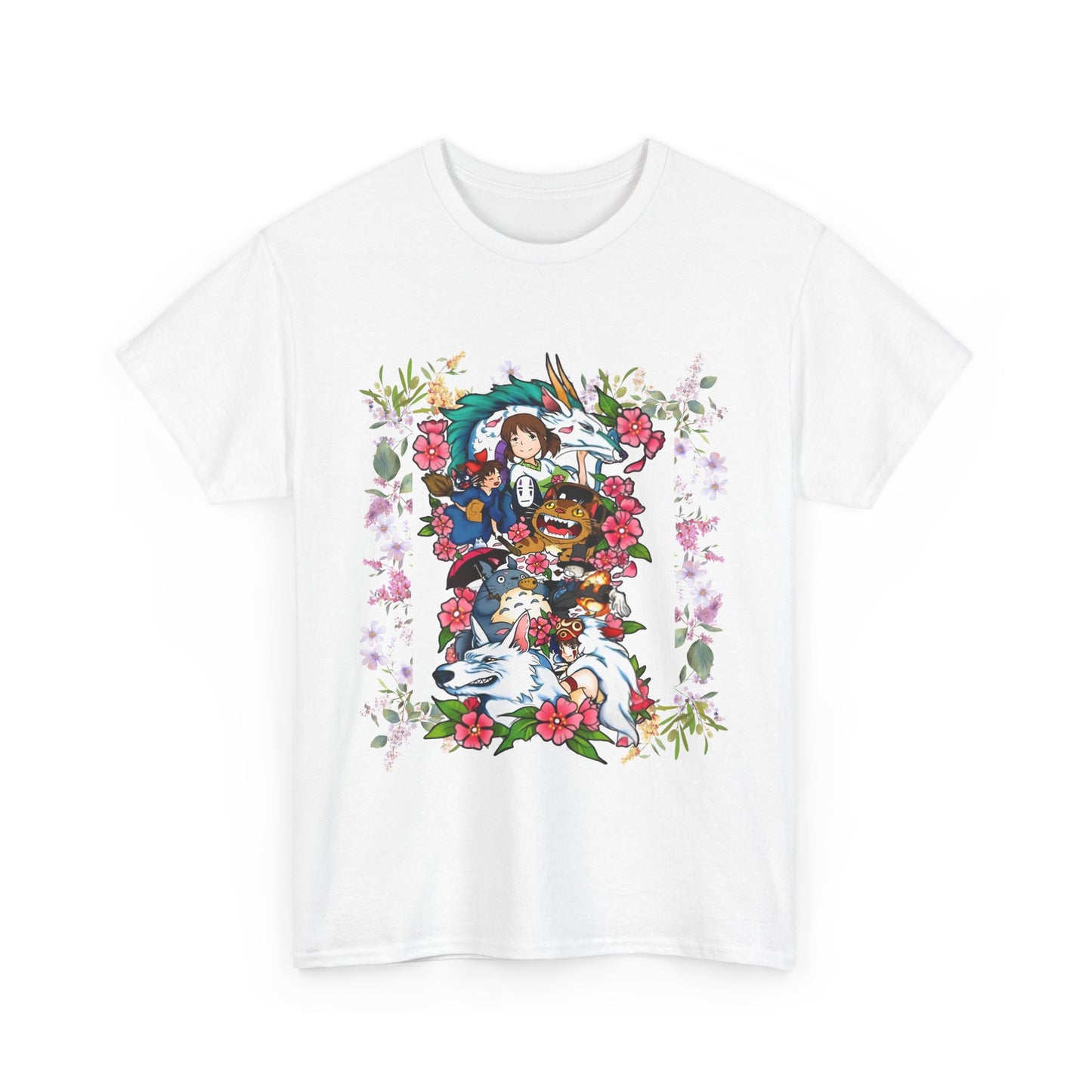 Ghibli Characters T-Shirt – 100% Cotton Anime Shirt for Studio Ghibli Fans