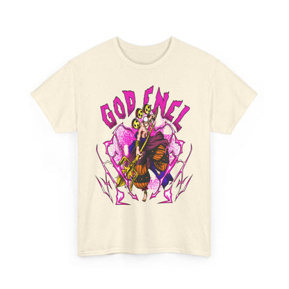God Enel One Piece T-Shirt – 100% Cotton Anime Tee Featuring Skypiea's Thunder God