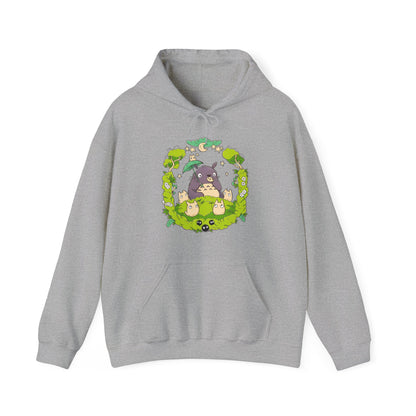 Totoro Forest Magic Hoodie – 100% Cotton Studio Ghibli Hoodie Inspired by My Neighbor Totoro