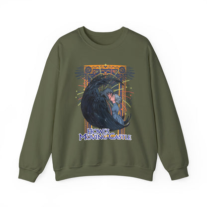 Howl’s Moving Castle Sweatshirt – 100% Cotton Anime Pullover for Studio Ghibli Fans