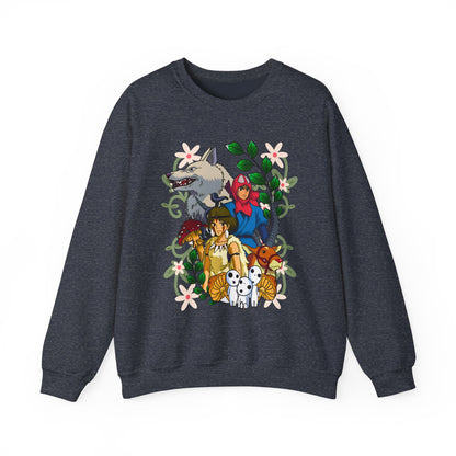 Princess Mononoke Art Cover Sweatshirt – 100% Cotton Studio Ghibli Anime Pullover