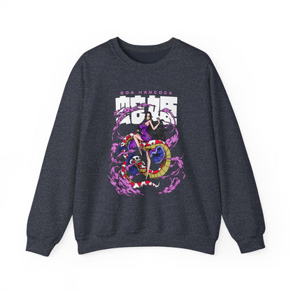 Boa Hancock Sweatshirt – 100% Cotton One Piece Anime Pullover for Fans