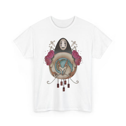 Spirited Away Decor T-Shirt 100% Cotton Studio Ghibli Anime Graphic Tee