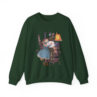 Howl's Moving Castle Love Sweatshirt – 100% Cotton Studio Ghibli Anime Sweatshirt