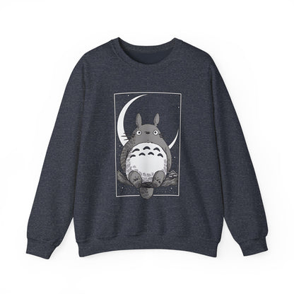 Totoro Night Dreams Sweatshirt – Cozy 100% Cotton Studio Ghibli Pullover for Anime Lovers