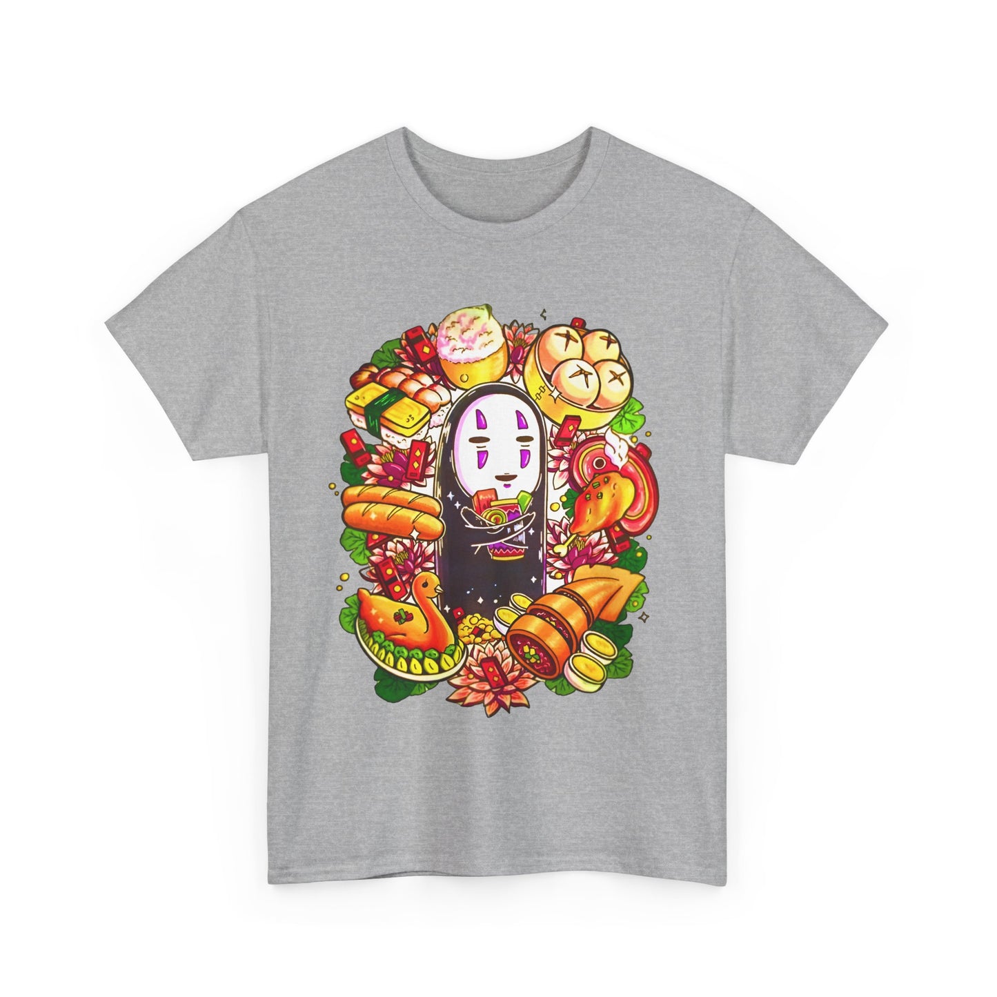 No Face Paint Brush T-Shirt | 100% Cotton Spirited Away Studio Ghibli Tee