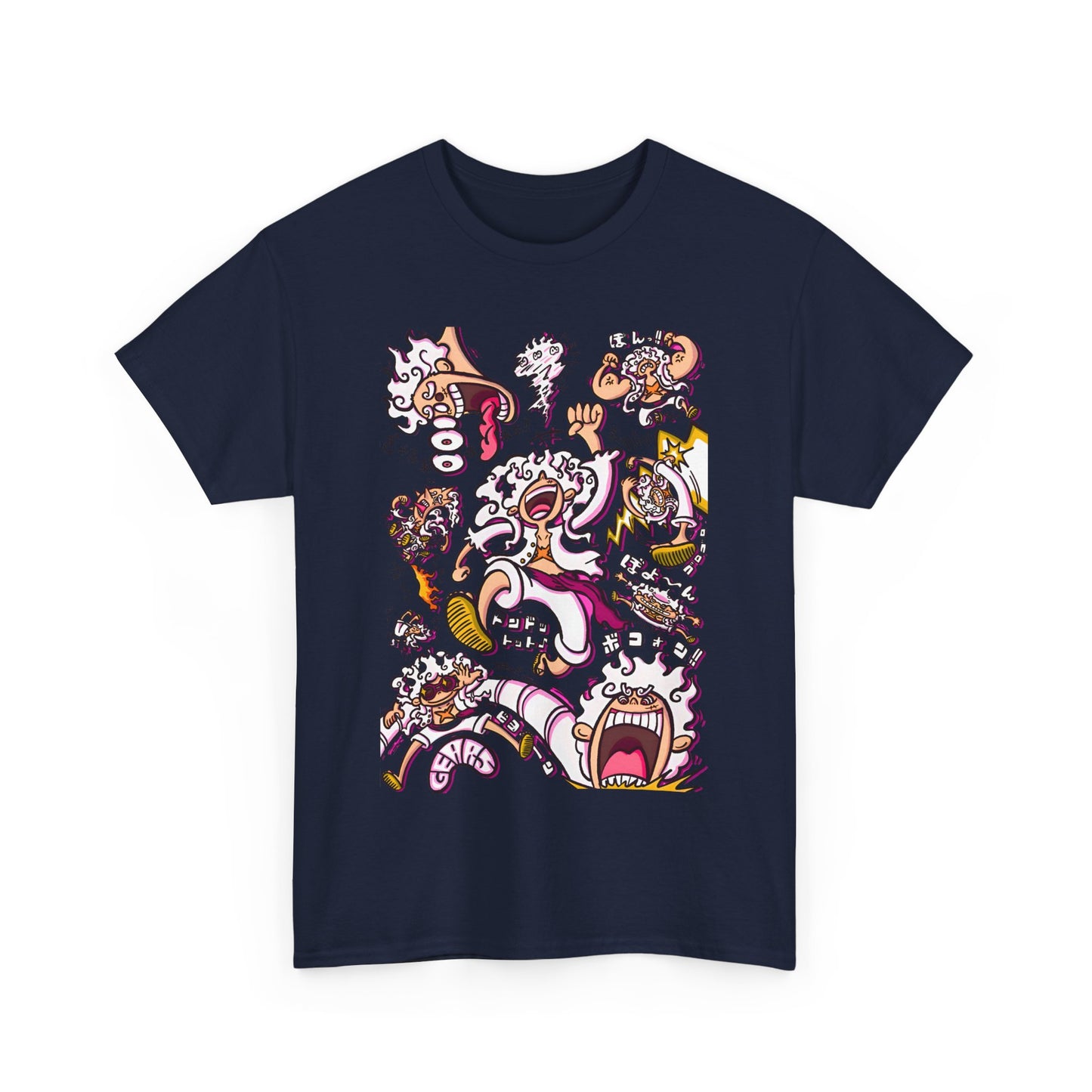 Funny Luffy One Piece T-Shirt – 100% Cotton Anime Tee for Straw Hat Fans