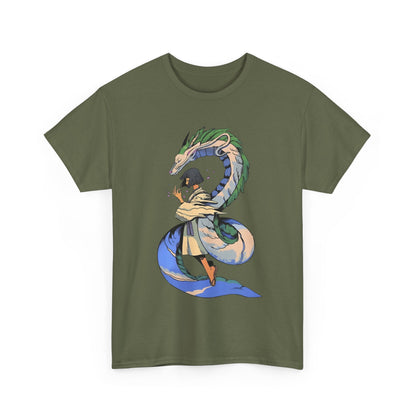 Haku Spirited Away T-Shirt – 100% Cotton Anime Tee for Studio Ghibli Fans