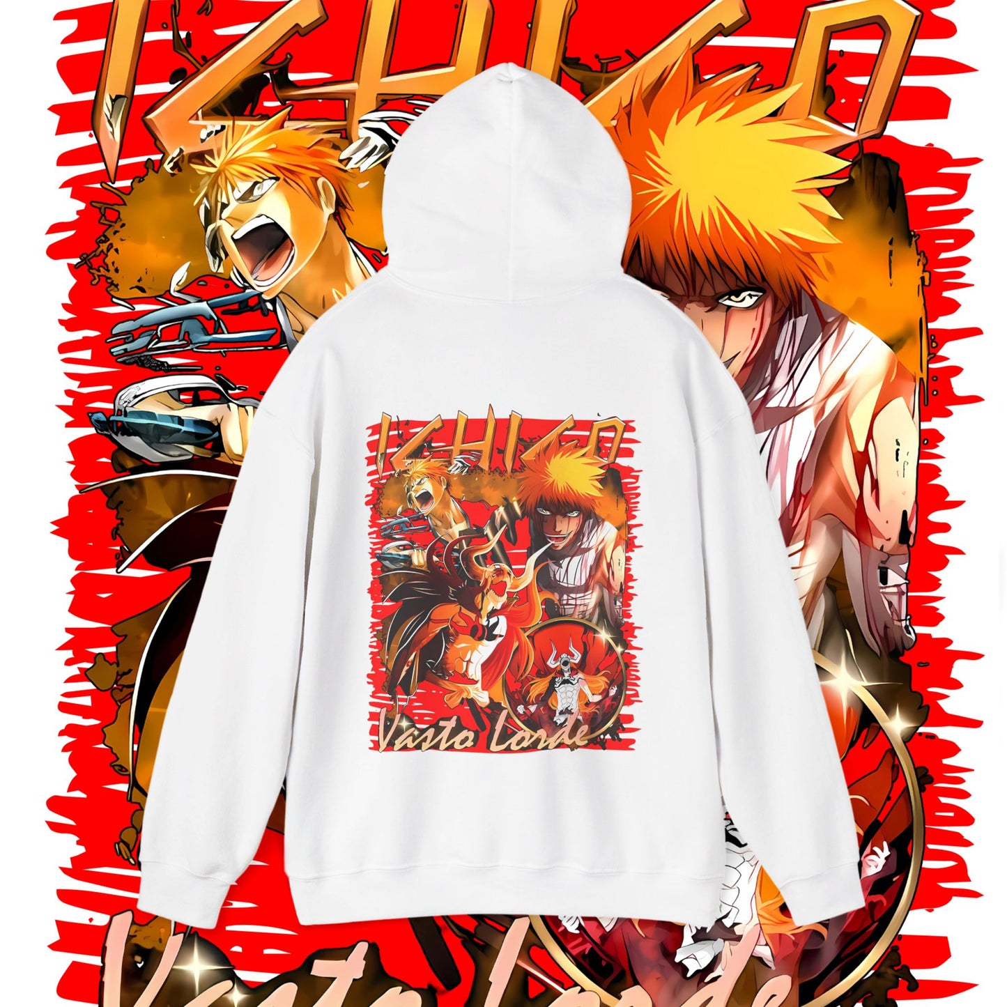 Bleach Anime Back Print Cotton Hoodie