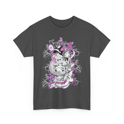 Studio Ghibli Art Deco T-Shirt | Anime Cotton Graphic Tee