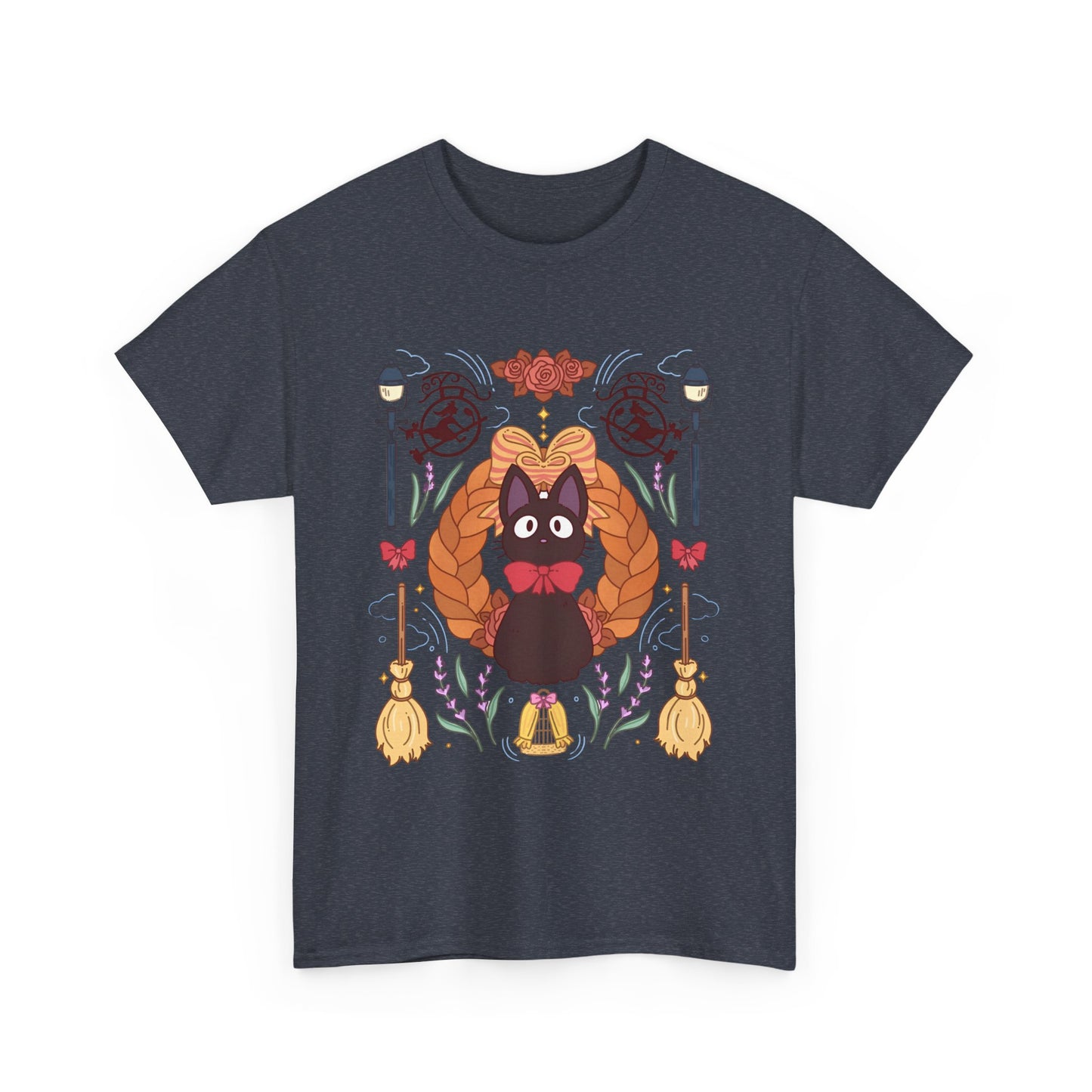Jiji Collage T-Shirt – 100% Cotton Studio Ghibli Cat Tee