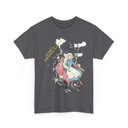 Howl Sophie Calcifer T-Shirt 100% Cotton Studio Ghibli Anime Tee
