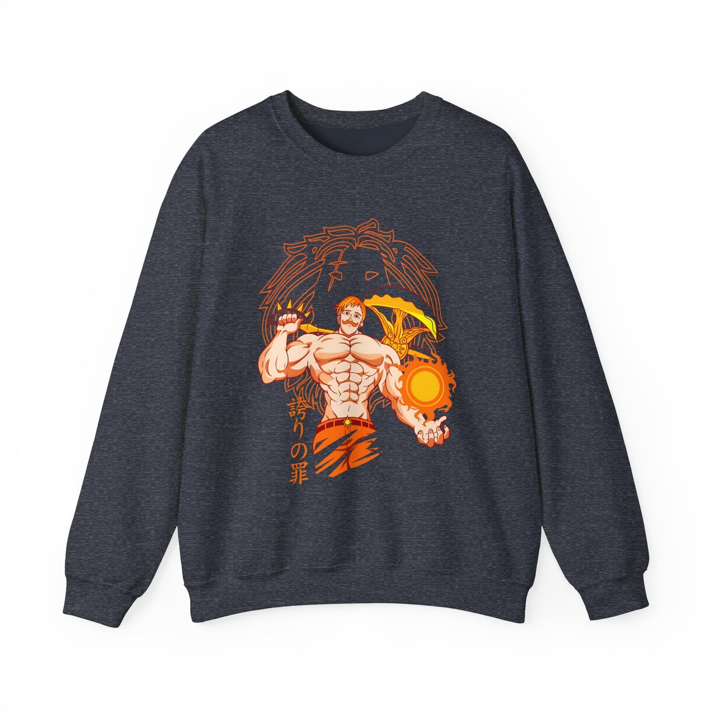 Escanor Seven Deadly Sins Sweatshirt – 100% Cotton Anime Pullover for Lion’s Sin of Pride Fans
