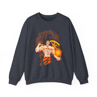 Escanor Seven Deadly Sins Sweatshirt – 100% Cotton Anime Pullover for Lion’s Sin of Pride Fans