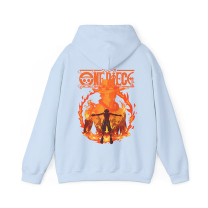 Portgas D. Ace Hoodie 100% Cotton with Back Print – One Piece Anime Hoodie