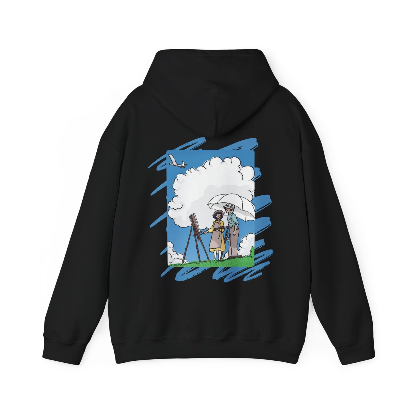 The Wind Rises Hoodie with Back Print – 100% Cotton Studio Ghibli Inspired Pullover
