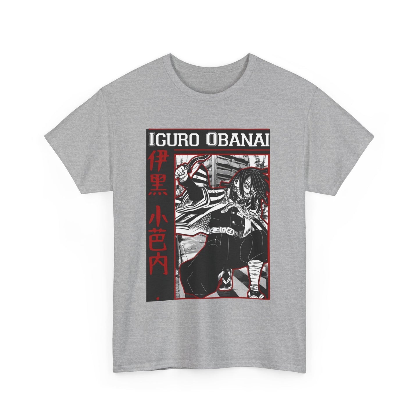 Iguro Obanai Demon Slayer T-Shirt – 100% Cotton Anime Tee Featuring the Serpent Hashira