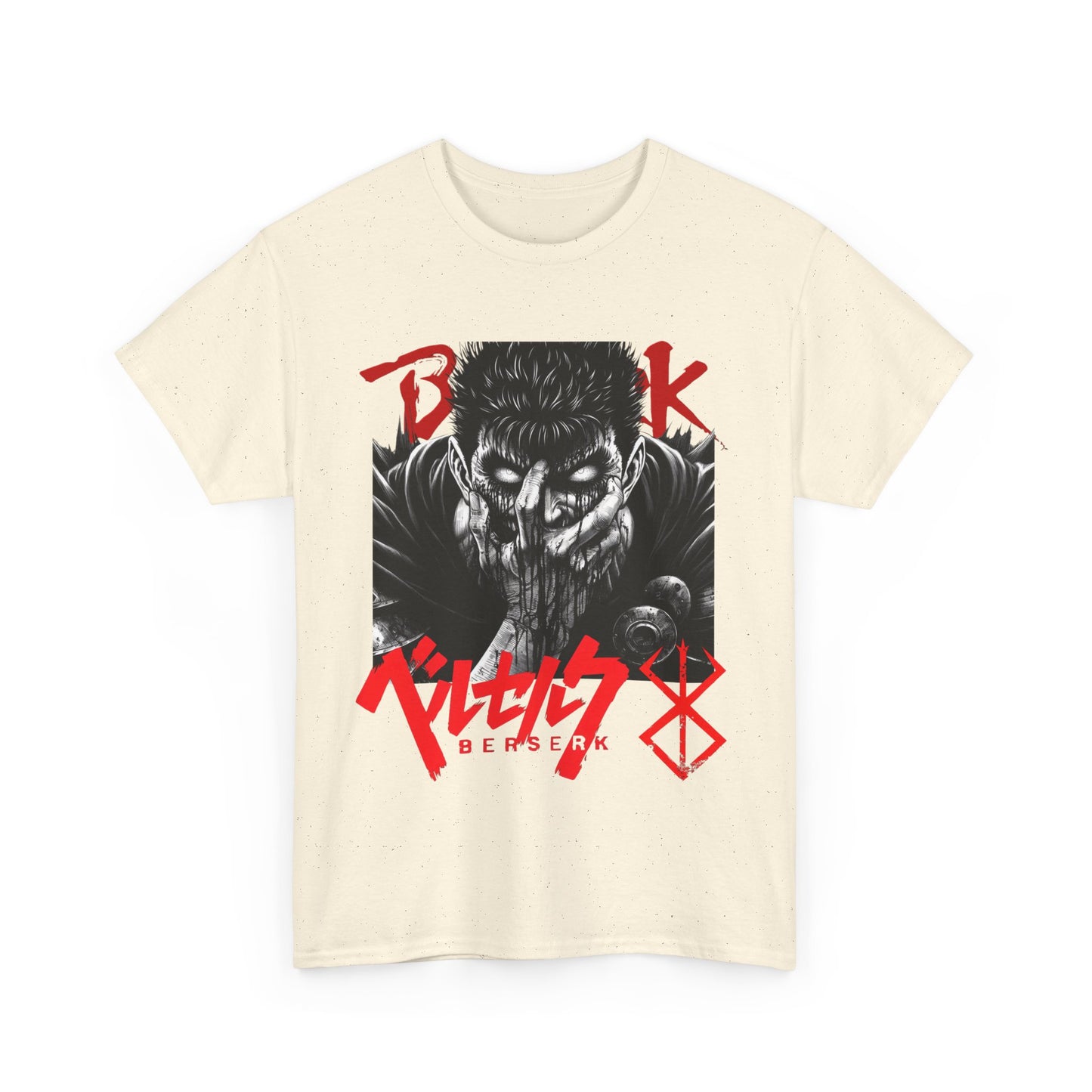 Guts Berserk T-Shirt – 100% Cotton Anime Tee Featuring the Black Swordsman